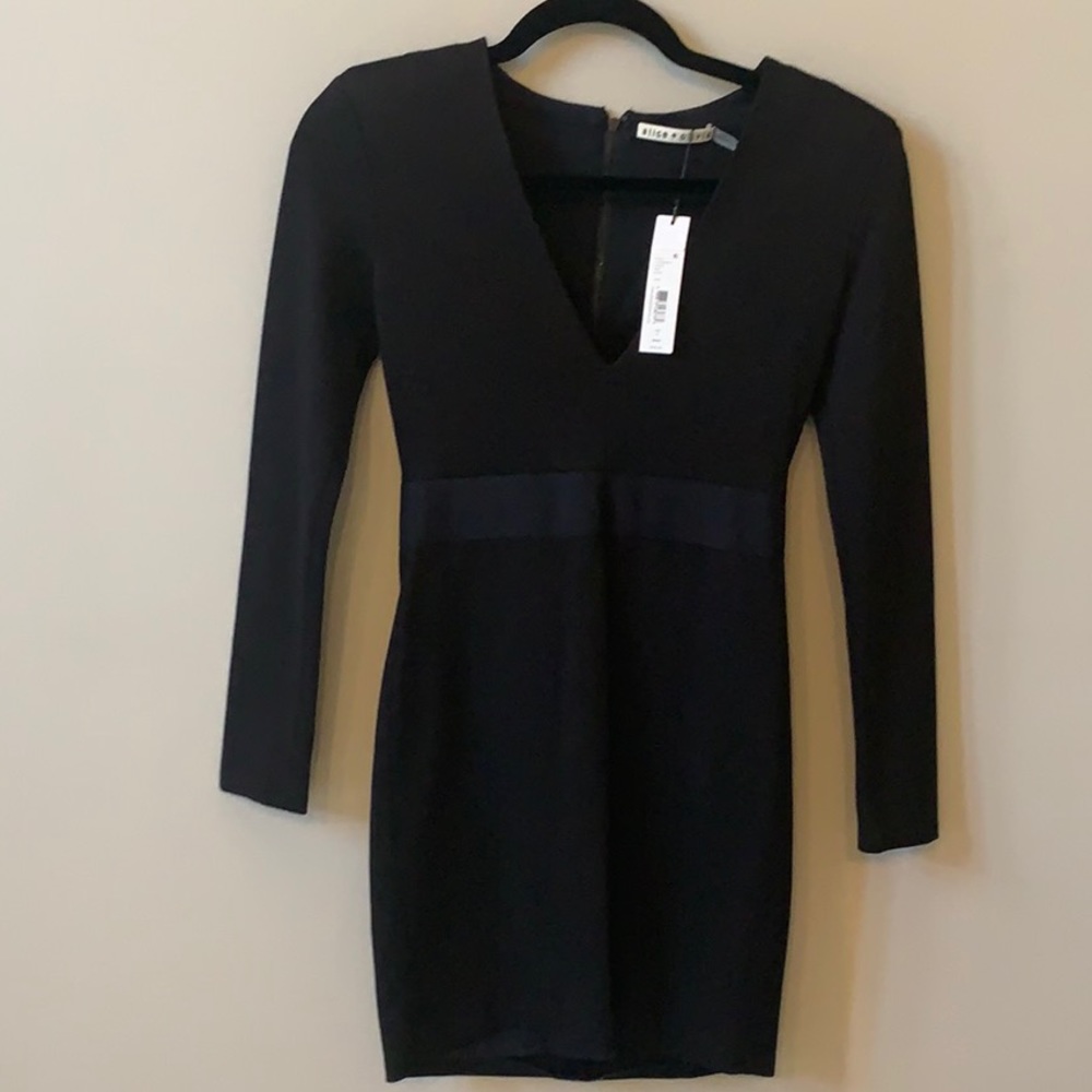 NWT Alice + Olivia Black Cocktail Dress